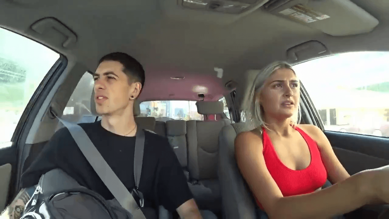 Hannah almost gets into an accident. NeatClip